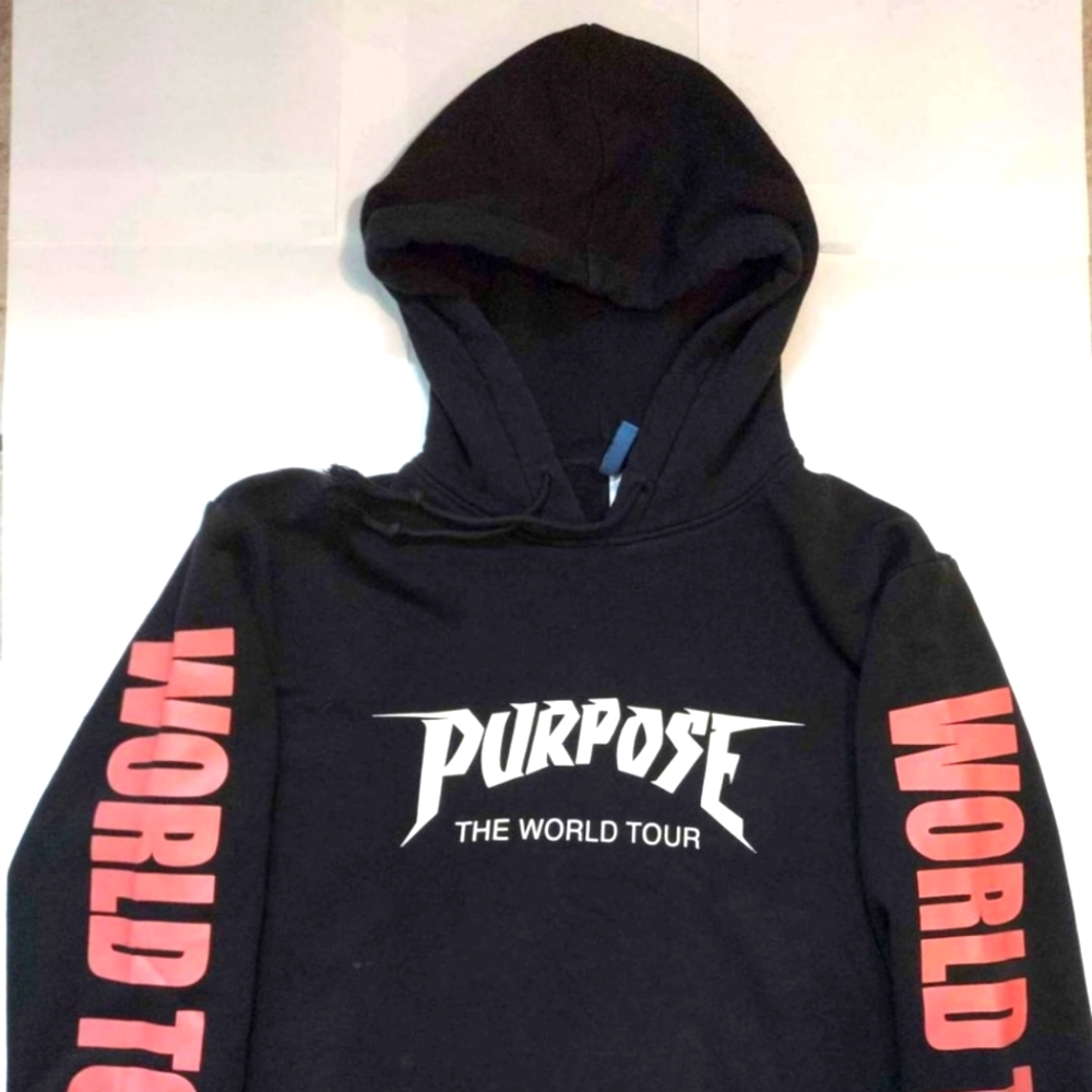 Large Justin Beiber Purpose hooded Sweat shirt